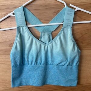 PINK SPORT by VICTORIA'S SECRET SPORTS BRA OMBRE BLUE - EUC - SIZE SMALL